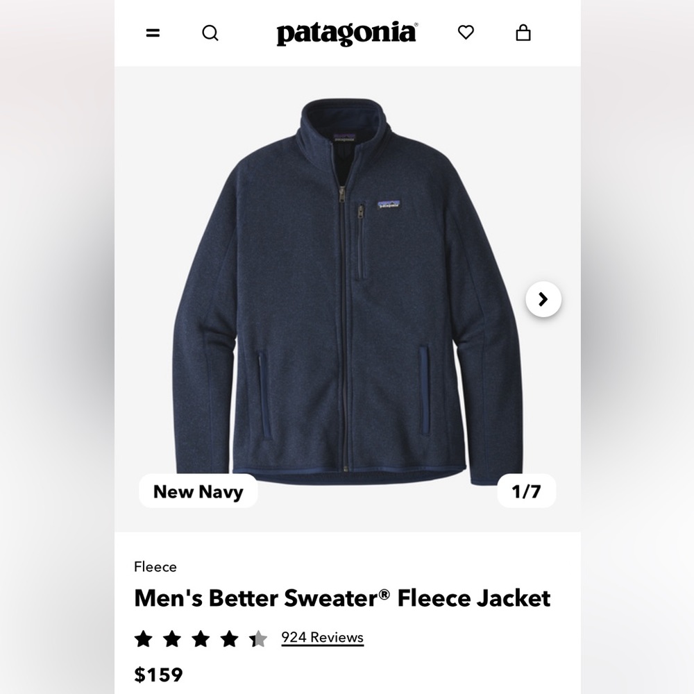 Men’s Patagonia Full Zip